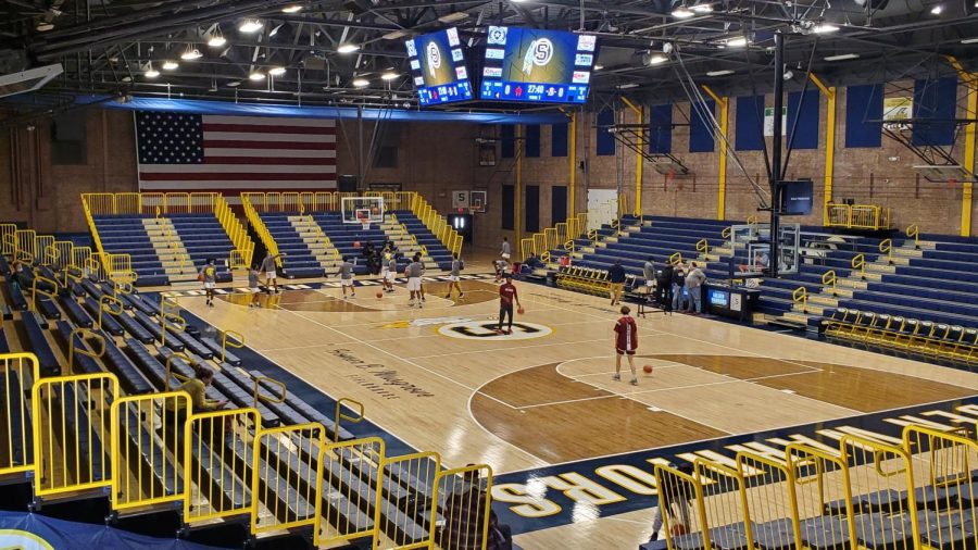 S.H.Ss Homer Musgrove Fieldhouse on the day of the 2022 Martin Luther King Classic. The gym received upgrades over the last three years to restore it to its former glory.