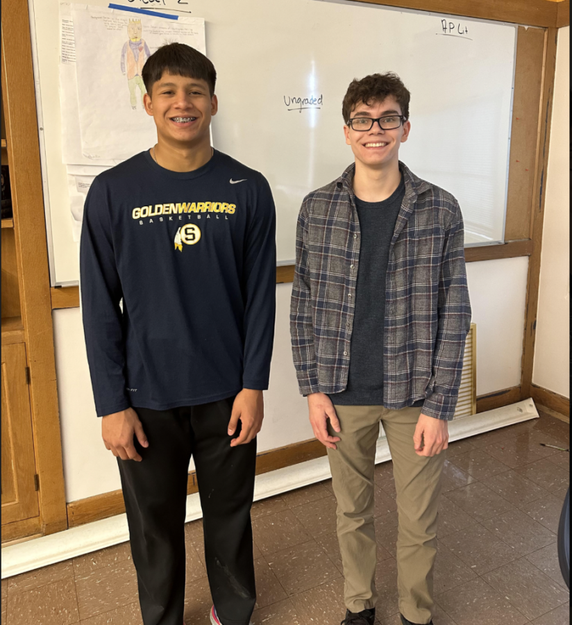 Seniors Antonio Tablante (Left) and William Aulwes (Right) will attend college in the fall. Tablante is headed out of state while Aulwes plans on attending an in-state college.