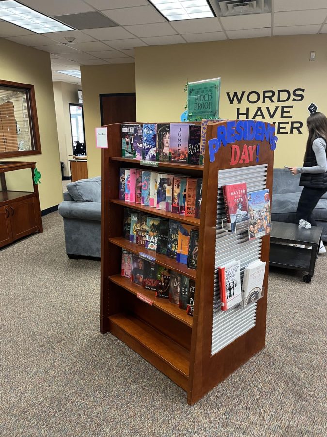 The new books shelf in the library is constantly changing as new books are added as they come in. Beyond the new books shelf, library goers can always rely on library staff members for recommendations.