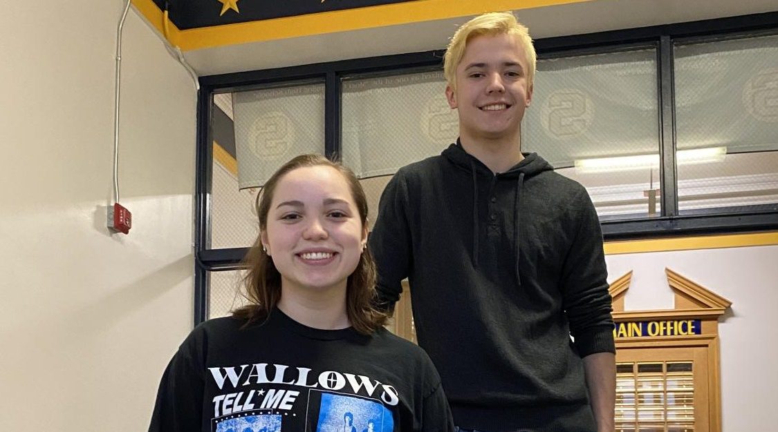 Seniors Gracey Malmberg and Jack Graves