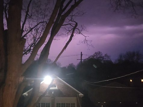 The sky illuminates as lightning strikes during an intense thunderstorm. Lightning is one of natures leading killers.