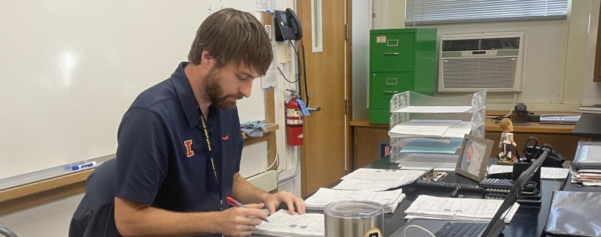 Science teacher Dan Young is one of the staff members adjusting to a new role.