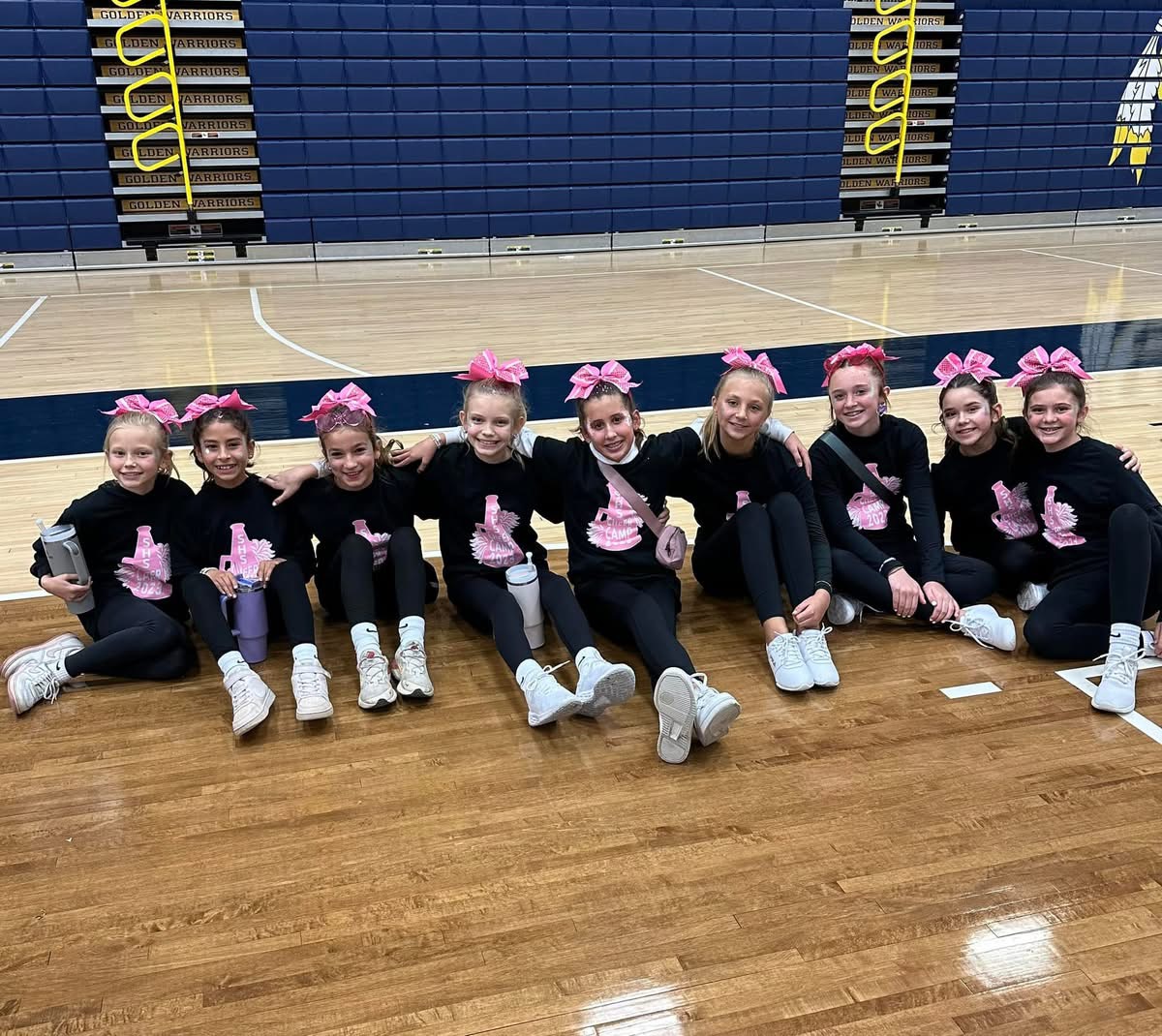 S.H.S. Cheerleaders prepare for cheer kiddie camp
